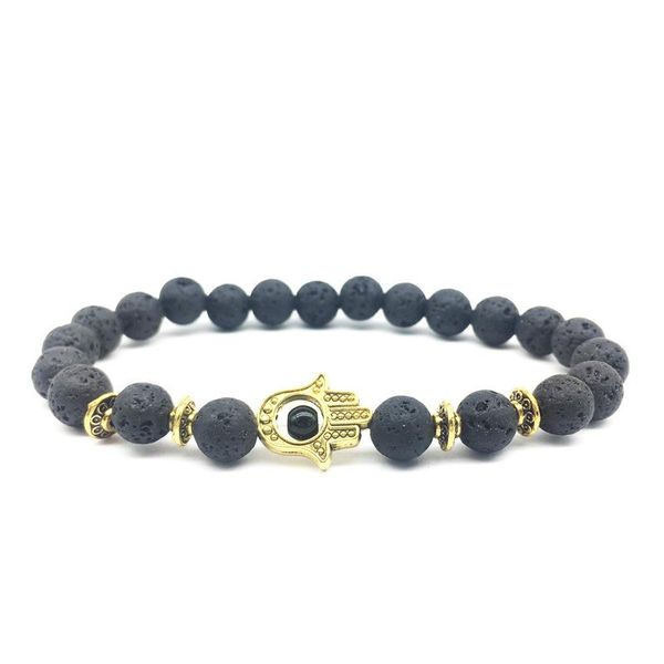 beaded, strands 2021 fashion lava onyx natural stone bead gold bracelet hamsa hand charm palm energy yoga mala bracelets pulsera, Black
beaded, strands 2021 fashion lava onyx natural stone bead gold bracelet hamsa hand charm palm energy yoga mala bracelets pulsera, Black