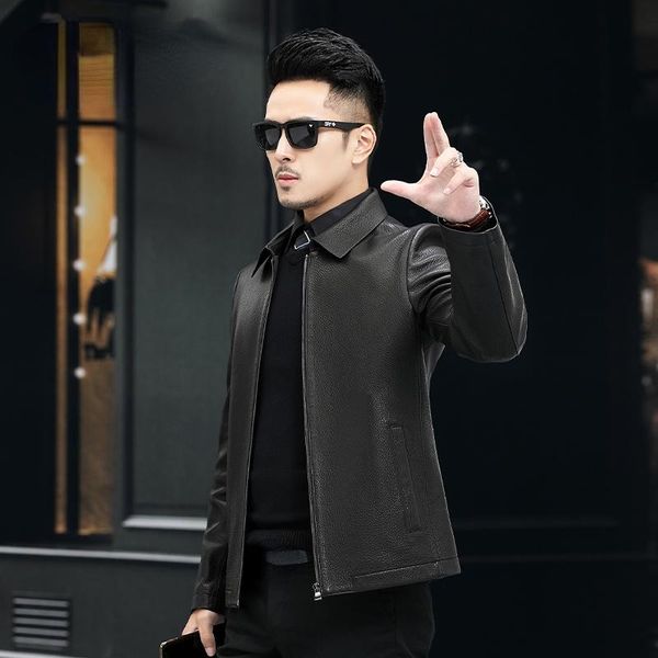 men's leather & faux high-end 100% genuine deerskin jackets 2021 autumn spring fashion real jacket clothes chaquetas hombre gmm, Black
men's leather & faux high-end 100% genuine deerskin jackets 2021 autumn spring fashion real jacket clothes chaquetas hombre gmm, Black