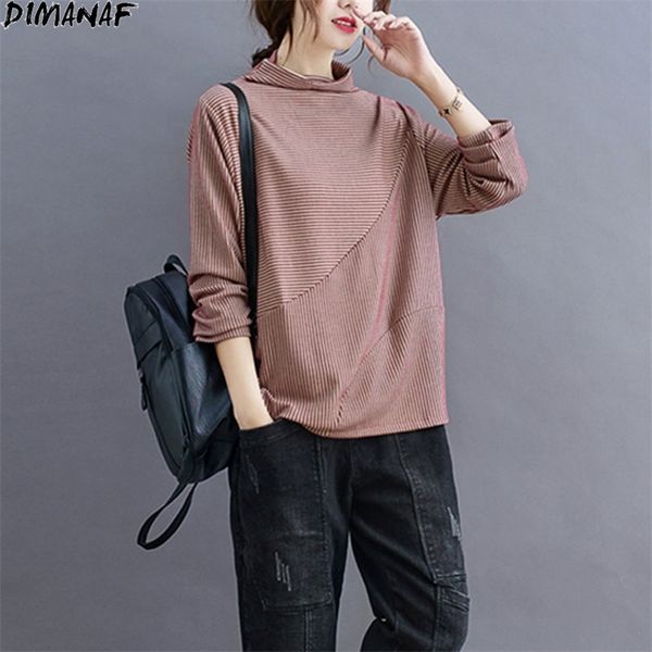 plus size t-shirt women autumn striped print tshirt casual style turtleneck soft cotton show thin elegant tees 210531, White
plus size t-shirt women autumn striped print tshirt casual style turtleneck soft cotton show thin elegant tees 210531, White
