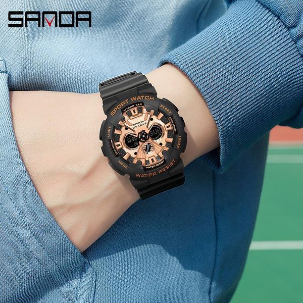 watches women men sports sanda 50m waterproof dual display wrist for male female clock relogio feminino 2021, Slivery;brown
watches women men sports sanda 50m waterproof dual display wrist for male female clock relogio feminino 2021, Slivery;brown