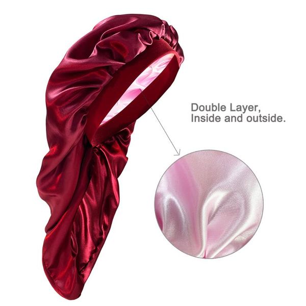beanie/skull caps double layer silky bonnet cap wide elastic band satin nightcap, Blue;gray
beanie/skull caps double layer silky bonnet cap wide elastic band satin nightcap, Blue;gray
