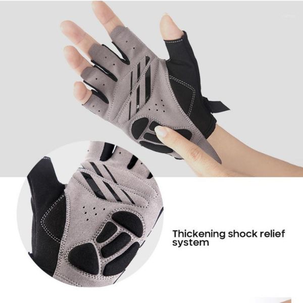 1pair gel half finger cycling gloves anti-slip sbr pad shockproof bicycle breathable mtb mountain road bike sports1, Black
1pair gel half finger cycling gloves anti-slip sbr pad shockproof bicycle breathable mtb mountain road bike sports1, Black