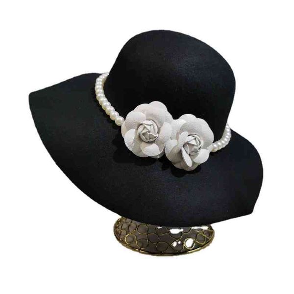 french flower pearl big brim hat wool black elegant wool woolen hat children's autumn and winter felt, Blue;gray
french flower pearl big brim hat wool black elegant wool woolen hat children's autumn and winter felt, Blue;gray