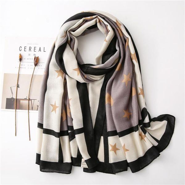 scarves 2021 female neckerchief cotton and women bandana 180x90cm silk scarf winter stars print sunscreen shawls wraps, Blue;gray
scarves 2021 female neckerchief cotton and women bandana 180x90cm silk scarf winter stars print sunscreen shawls wraps, Blue;gray