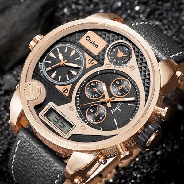 wristwatches oulm sports watches men large 2 time zone dual display analog digital quartz relogio masculino reloj hombre 2021, Slivery;brown
wristwatches oulm sports watches men large 2 time zone dual display analog digital quartz relogio masculino reloj hombre 2021, Slivery;brown