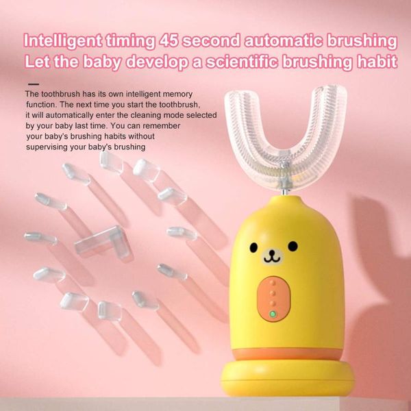 smart electric toothbrush u-shaped c0hildren's for lazy people with sonic 2-12 years silicone waterproof 360 degrees
smart electric toothbrush u-shaped c0hildren's for lazy people with sonic 2-12 years silicone waterproof 360 degrees
