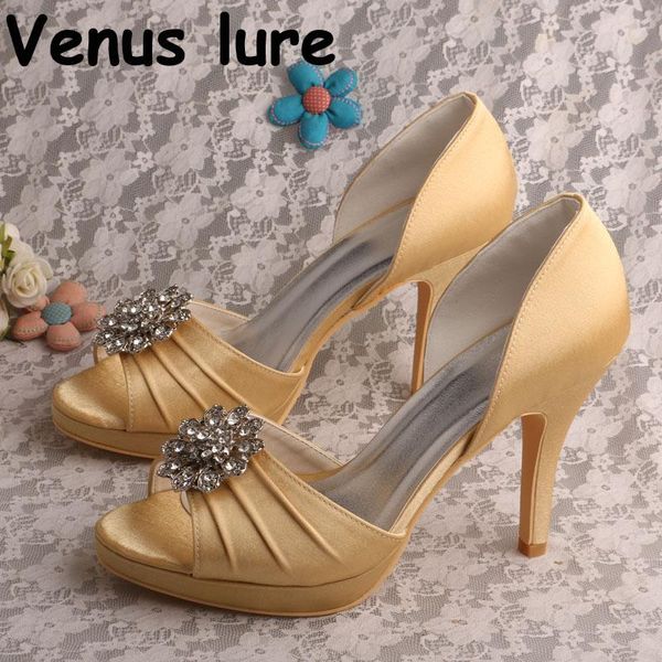 fashionable gold high heels wedding peep toe pleated women prom shoes dress, Black
fashionable gold high heels wedding peep toe pleated women prom shoes dress, Black