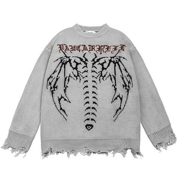 men's sweaters men gothic letter bat skeleton knit winter oversize couple knitwear women harajuku hipster sweater pullover top, White;black
men's sweaters men gothic letter bat skeleton knit winter oversize couple knitwear women harajuku hipster sweater pullover top, White;black