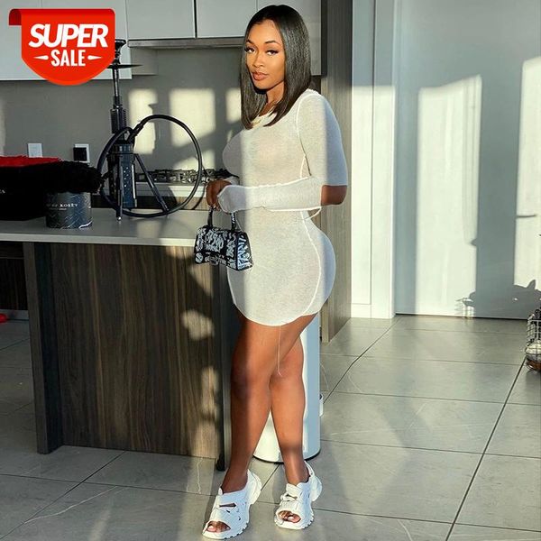 women fashion long sleeve round neck elegant dress solid color casual slim sheath mini elbow hole for ladies #ls1l, White;black
women fashion long sleeve round neck elegant dress solid color casual slim sheath mini elbow hole for ladies #ls1l, White;black