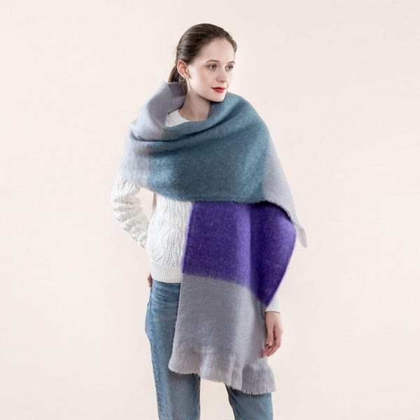 scarves fashion street aesthetic matching color shawls scarf autumn winter women's european/american style imitation cashmere warm, Blue;gray
scarves fashion street aesthetic matching color shawls scarf autumn winter women's european/american style imitation cashmere warm, Blue;gray
