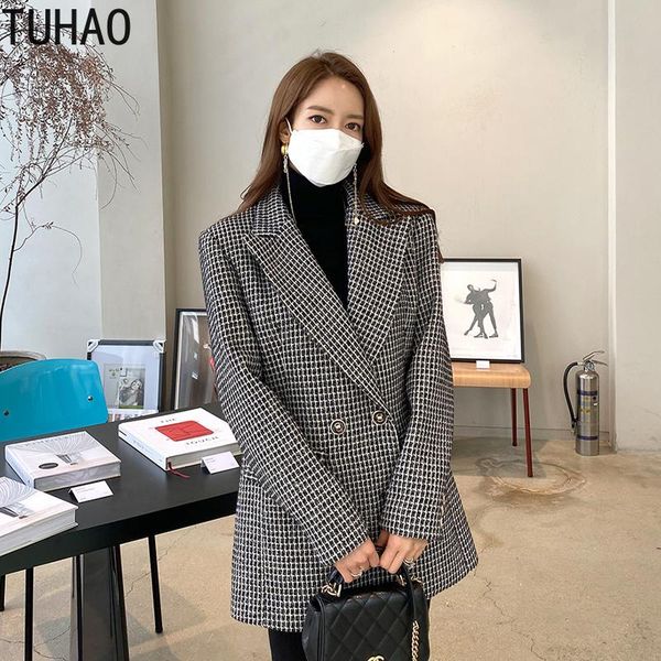 women's wool & blends tuhao autumn winter women office lady blazers jackets work clothes female suit double breasted business casual bl, Black
women's wool & blends tuhao autumn winter women office lady blazers jackets work clothes female suit double breasted business casual bl, Black
