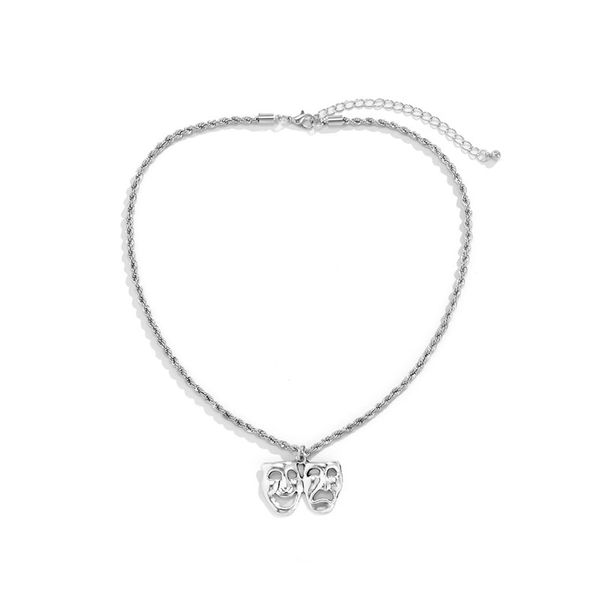 yamog hollow portrait mash face pendant necklaces women single alloy halloween collarbone twist chain european festival party neck jewelry a, Silver
yamog hollow portrait mash face pendant necklaces women single alloy halloween collarbone twist chain european festival party neck jewelry a, Silver