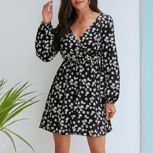 casual dresses daisy print dress autumn flower women long sleeve v neck short mini vestidos roupa feminina, Black;gray
casual dresses daisy print dress autumn flower women long sleeve v neck short mini vestidos roupa feminina, Black;gray