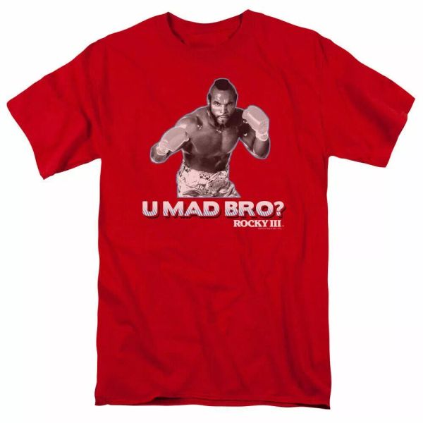 rocky u mad bro t shirt mens licensed boxing movie tee balboa clubber red, White;black
rocky u mad bro t shirt mens licensed boxing movie tee balboa clubber red, White;black