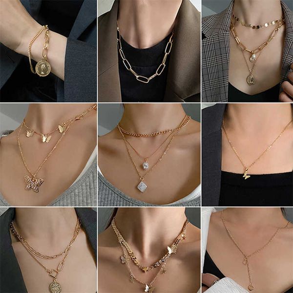 necklace women's 2021 metal simple clavicle chain design pendant korean accessories niche, Silver
necklace women's 2021 metal simple clavicle chain design pendant korean accessories niche, Silver