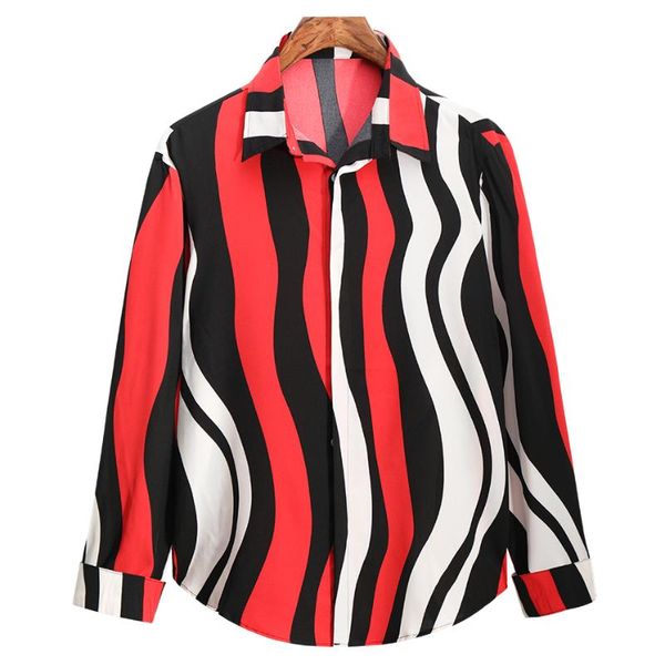 men's casual shirts wz1013 fashion 2021 runway luxury european design party style clothing, White;black
men's casual shirts wz1013 fashion 2021 runway luxury european design party style clothing, White;black
