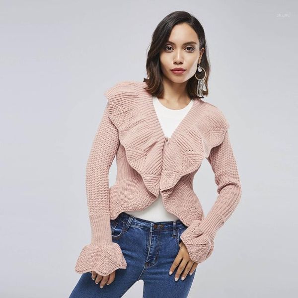 women's sweaters pink cardigan knitted sweater casual coat women autumn preppy style flare sleeve chic knitwear sweet ruffles winter kn, White;black
women's sweaters pink cardigan knitted sweater casual coat women autumn preppy style flare sleeve chic knitwear sweet ruffles winter kn, White;black