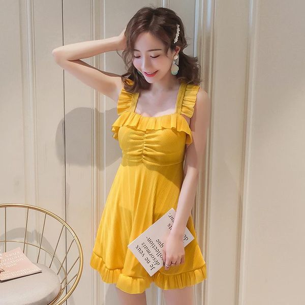 solid u neckline flounce swimwear one piece swimsuit women monokini bathingsuits swimming suit beach wear black & yellow one-piece suit
solid u neckline flounce swimwear one piece swimsuit women monokini bathingsuits swimming suit beach wear black & yellow one-piece suit