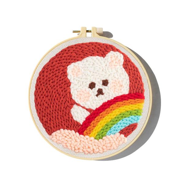 other arts and crafts little bear punch needle embroidery kit for beginners easy diy needlework wool work home decor custom
other arts and crafts little bear punch needle embroidery kit for beginners easy diy needlework wool work home decor custom