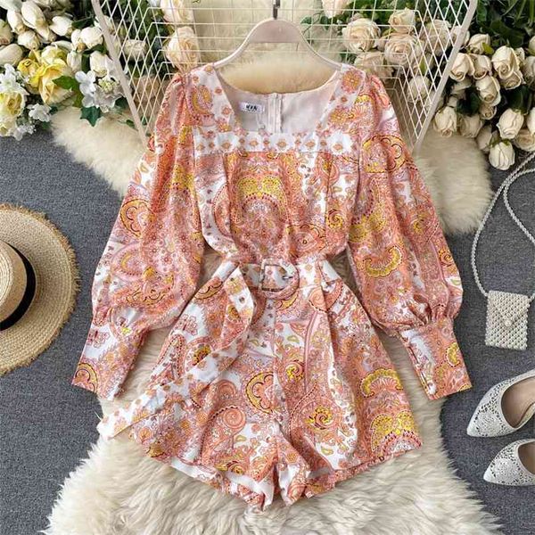 retro square collar jumpsuit women fashion printed long sleeve lace-up high waist slim casual wide leg playsuits n638 210527, Black;white
retro square collar jumpsuit women fashion printed long sleeve lace-up high waist slim casual wide leg playsuits n638 210527, Black;white