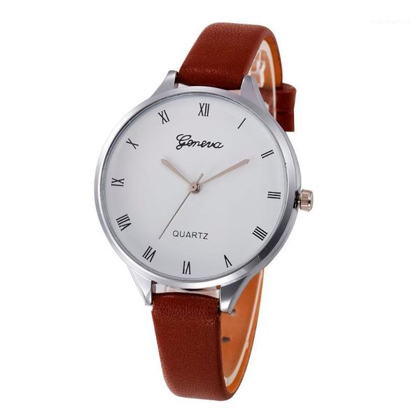 wristwatches style fashion women's luxury leather band analog quartz wrist watch golden ladies women dress black clock, Slivery;brown
wristwatches style fashion women's luxury leather band analog quartz wrist watch golden ladies women dress black clock, Slivery;brown