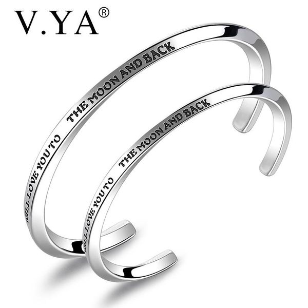 charm bracelets v.ya fashion"i love you to the moon and back"open cuff for women & men stainless steel silver lover gift, Golden;silver
charm bracelets v.ya fashion"i love you to the moon and back"open cuff for women & men stainless steel silver lover gift, Golden;silver