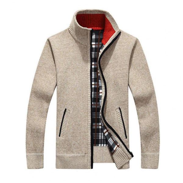 men's jackets winter sweater long sleeve stand collar thicken cardigan knitted coat, Black;brown
men's jackets winter sweater long sleeve stand collar thicken cardigan knitted coat, Black;brown