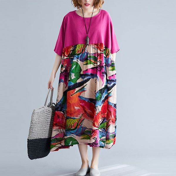 oversized women cotton linen casual dress new summer vintage style patchwork color loose female print long dress s3303 210412, Black;gray
oversized women cotton linen casual dress new summer vintage style patchwork color loose female print long dress s3303 210412, Black;gray