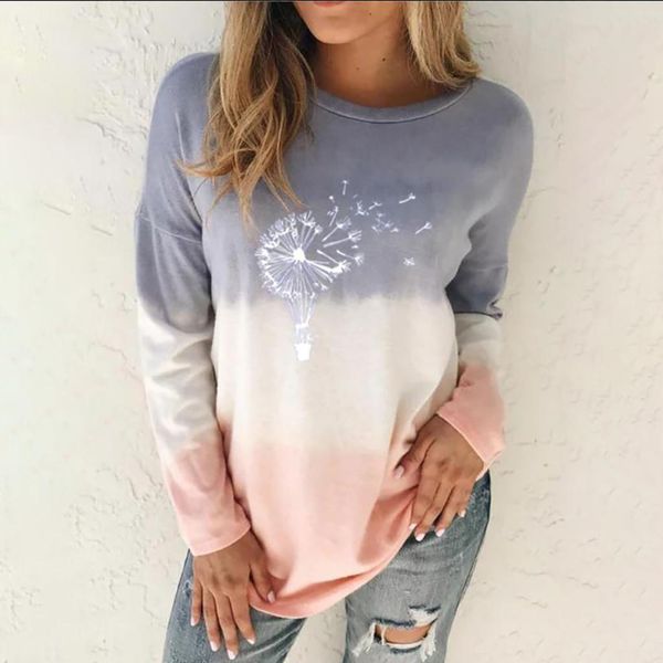 autumn multicolor casual long sleeve womens t shirt round collar sweatshirt loose printed tie dyeing oversize, White
autumn multicolor casual long sleeve womens t shirt round collar sweatshirt loose printed tie dyeing oversize, White