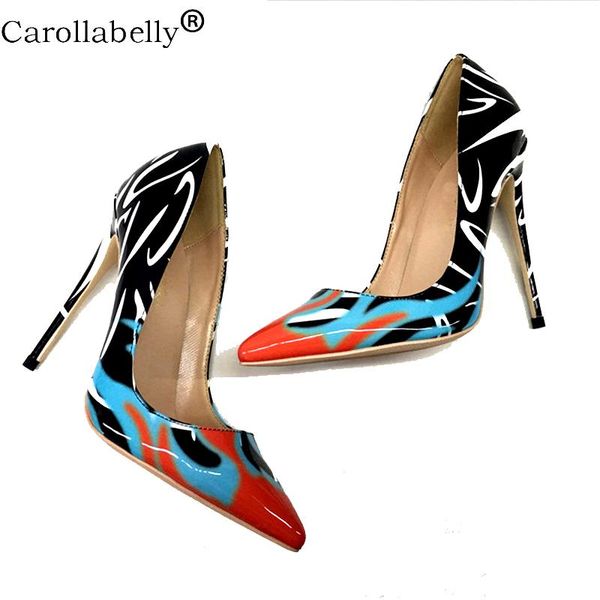 dress shoes graffiti colorful pointed toe high heels bright printed patent leather women pumps shoes12cm big size, Black
dress shoes graffiti colorful pointed toe high heels bright printed patent leather women pumps shoes12cm big size, Black