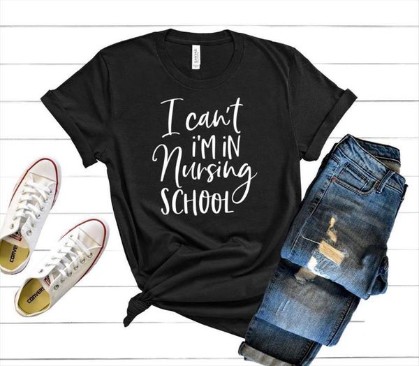 i cant im in nursing women school print cotton casual funny t shirt lady yong girl tee 5, White
i cant im in nursing women school print cotton casual funny t shirt lady yong girl tee 5, White