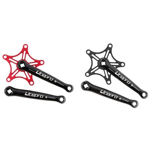 bike heels & chainwheels litepro 2 pcs folding crankset 130bcd 170mm crank arm for single speed bicycle chainring red black
bike heels & chainwheels litepro 2 pcs folding crankset 130bcd 170mm crank arm for single speed bicycle chainring red black