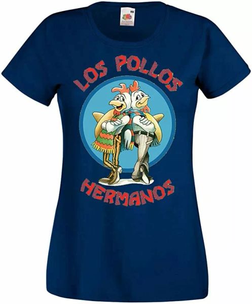 ladies t-shirt model los pollos hermanos bad prison breaking chicken call saul, White;black
ladies t-shirt model los pollos hermanos bad prison breaking chicken call saul, White;black