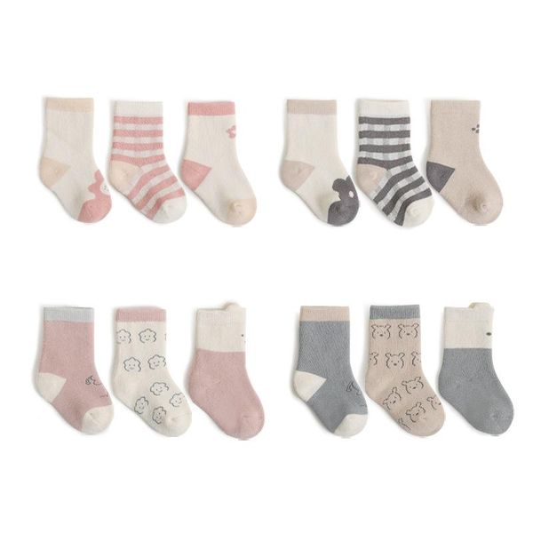 socks 3pairs/set cute cartoon baby for boys girls winter thick warm kids striped infant toddler 0-12m, Pink;yellow
socks 3pairs/set cute cartoon baby for boys girls winter thick warm kids striped infant toddler 0-12m, Pink;yellow
