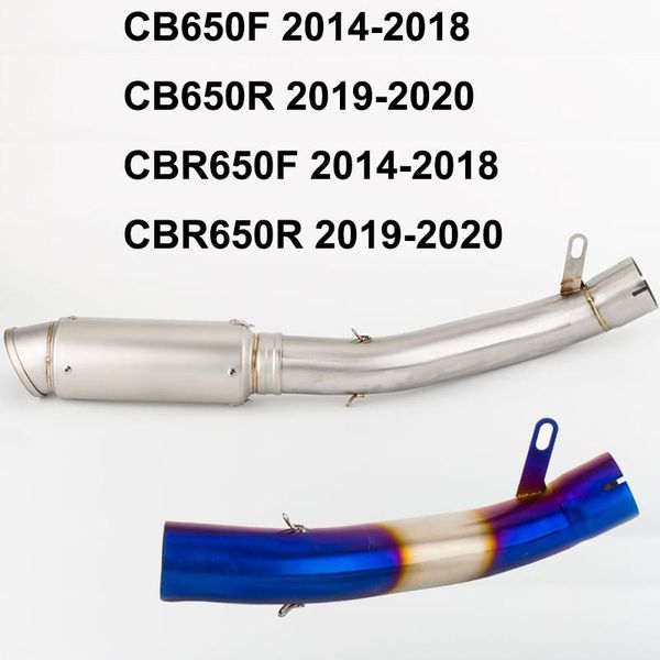 motorcycle exhaust system pipe escape middle link for cb650f 2014-2021 cb650r 2021-2021 cbr650f cbr650r
motorcycle exhaust system pipe escape middle link for cb650f 2014-2021 cb650r 2021-2021 cbr650f cbr650r