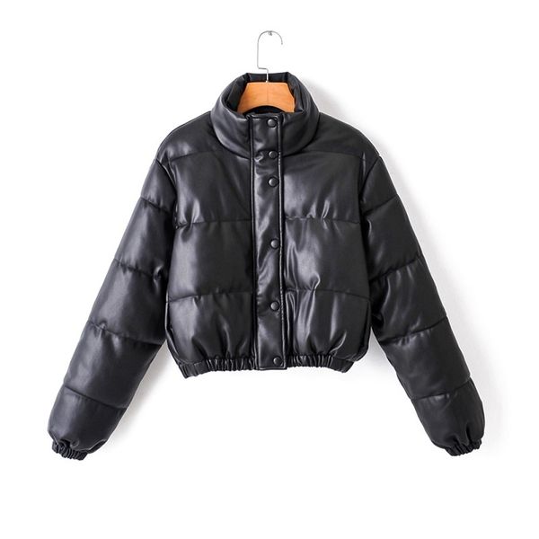 winter fashion women pu leather short parkas female thick warm cotton padded jacket ladies chic coat outerwear 210531, Black
winter fashion women pu leather short parkas female thick warm cotton padded jacket ladies chic coat outerwear 210531, Black