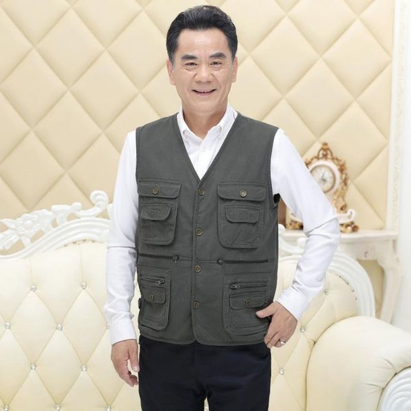 men's vests safari style men multi function pockets design vest spring autumn dark gray beige v-neck gilet male casual daily waistcoat, Black;white
men's vests safari style men multi function pockets design vest spring autumn dark gray beige v-neck gilet male casual daily waistcoat, Black;white