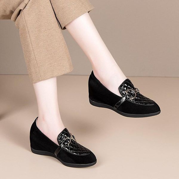 dress shoes party casual 2021 autumn round head slanted heel deep-mouth thin semi-high heeled women's natural leather, Black
dress shoes party casual 2021 autumn round head slanted heel deep-mouth thin semi-high heeled women's natural leather, Black