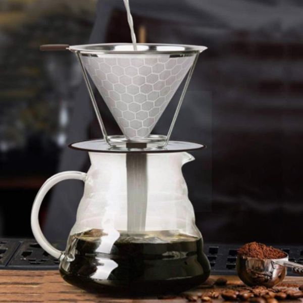 coffee filters steel filter removable cone dripper easy to maintain reusable tool clean and d5g4 
coffee filters steel filter removable cone dripper easy to maintain reusable tool clean and d5g4