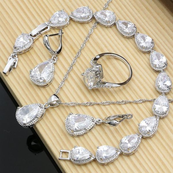 wedding jewelry sets women drop 925 silver white cubic zirconia earrings stone bracelet gifts for, Slivery;golden
wedding jewelry sets women drop 925 silver white cubic zirconia earrings stone bracelet gifts for, Slivery;golden