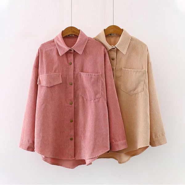 women's blouses & shirts women solid corduroy batwing sleeve vintage blouse turn-down collar loose button up pink shirt feminina blusa, White
women's blouses & shirts women solid corduroy batwing sleeve vintage blouse turn-down collar loose button up pink shirt feminina blusa, White