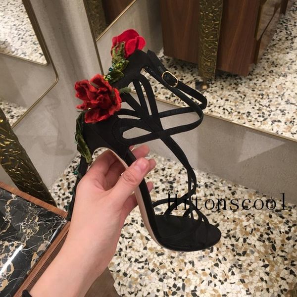 drop summer ankle wrap big rose flower sandal leaf high heel sandals women sweet party dress shoes, Black
drop summer ankle wrap big rose flower sandal leaf high heel sandals women sweet party dress shoes, Black