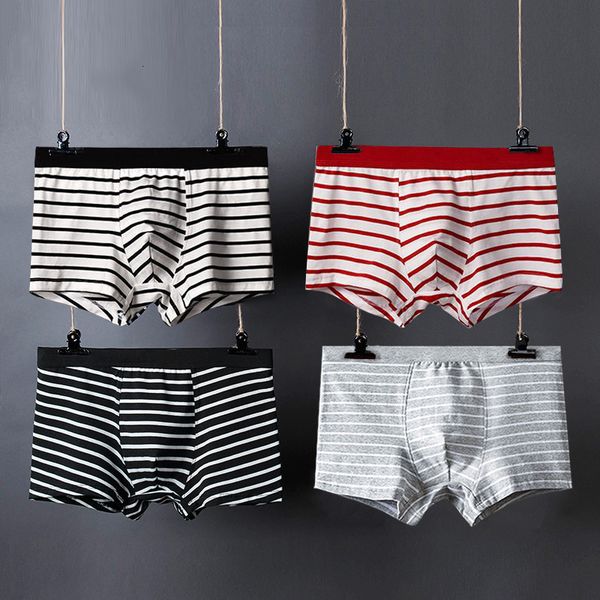 trendy underwear, men's boxers, striped pure cotton, personalized sports, low waist, youth's boxers, Black;white
trendy underwear, men's boxers, striped pure cotton, personalized sports, low waist, youth's boxers, Black;white