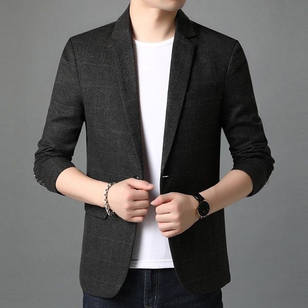 men's suits & blazers designer quality fashion slim brand casual fit plaid party jackets for men one button suit coat clothing homme, White;black
men's suits & blazers designer quality fashion slim brand casual fit plaid party jackets for men one button suit coat clothing homme, White;black