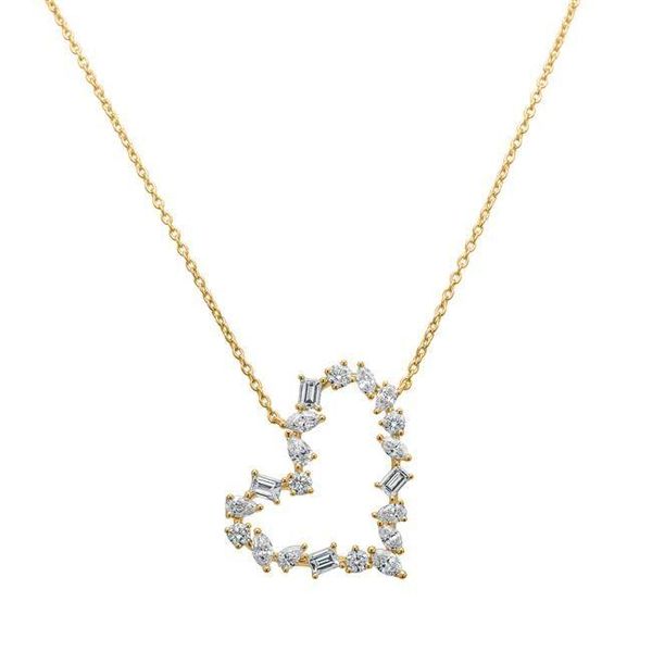 chains cubic zirconia fashion female jewelry 5a cz heart pendant necklace, Silver
chains cubic zirconia fashion female jewelry 5a cz heart pendant necklace, Silver