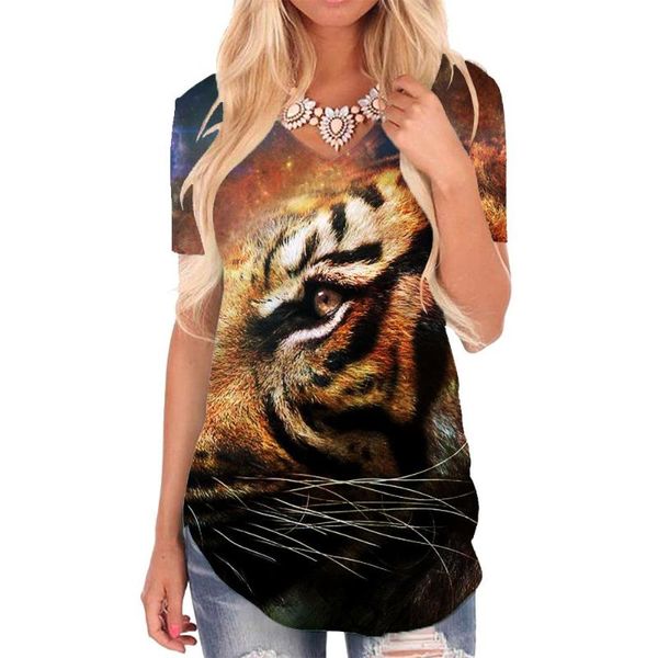 women's t-shirt giyu brand tiger women animal t-shirts 3d nebula funny t shirts galaxy v-neck tshirt womens clothing hip hop loose, White
women's t-shirt giyu brand tiger women animal t-shirts 3d nebula funny t shirts galaxy v-neck tshirt womens clothing hip hop loose, White