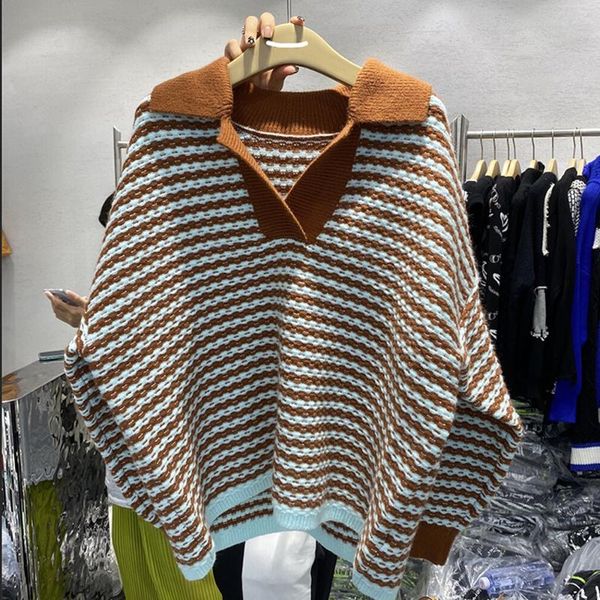 women's sweaters korean stripe vintage womens sweater pullovers shirts 2021 autumn v-neck long sleeve elegant female knitted top, White;black
women's sweaters korean stripe vintage womens sweater pullovers shirts 2021 autumn v-neck long sleeve elegant female knitted top, White;black