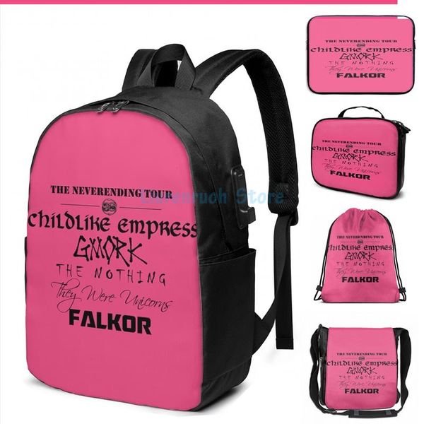 funny graphic print the neverending tour usb charge backpack men school bags women bag travel laptop
funny graphic print the neverending tour usb charge backpack men school bags women bag travel laptop