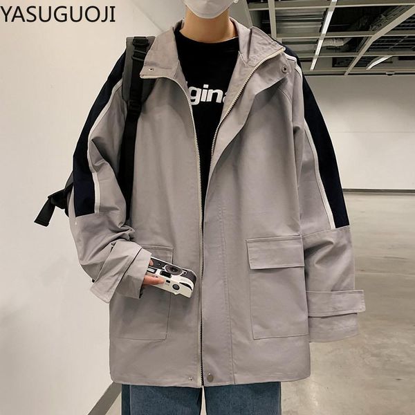 spring korean fashion stand collar mens jackets casual loose men's jacket streetwear cargo cotton jaket men, Black;brown
spring korean fashion stand collar mens jackets casual loose men's jacket streetwear cargo cotton jaket men, Black;brown