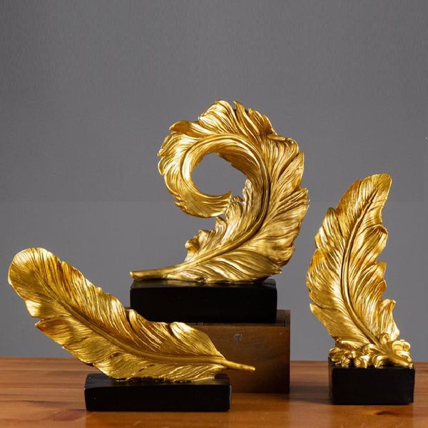 party favor modern resin golden feather sculpture crafts porch deskdecoration abstract living room office home
party favor modern resin golden feather sculpture crafts porch deskdecoration abstract living room office home